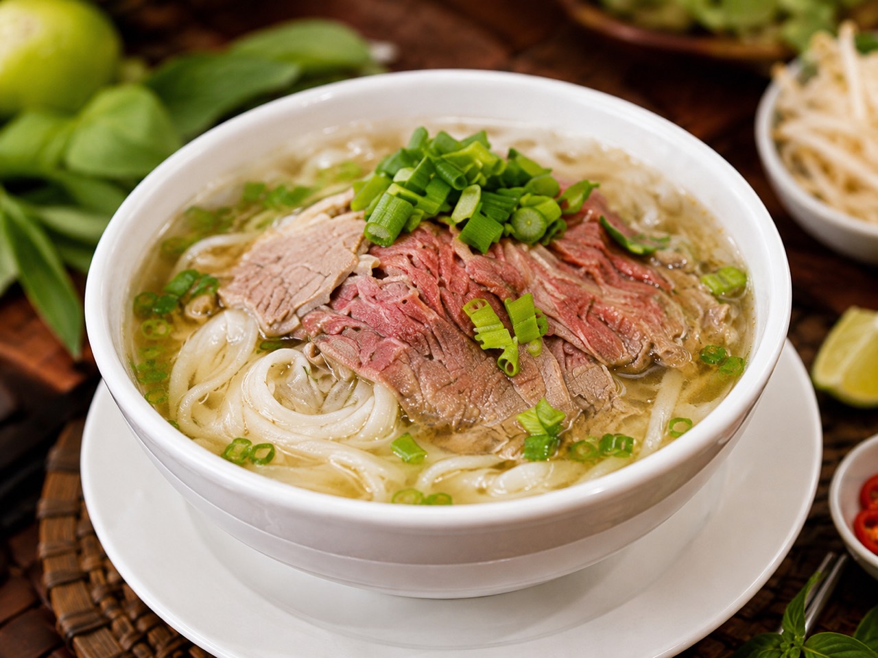 Classic beef phở bowl